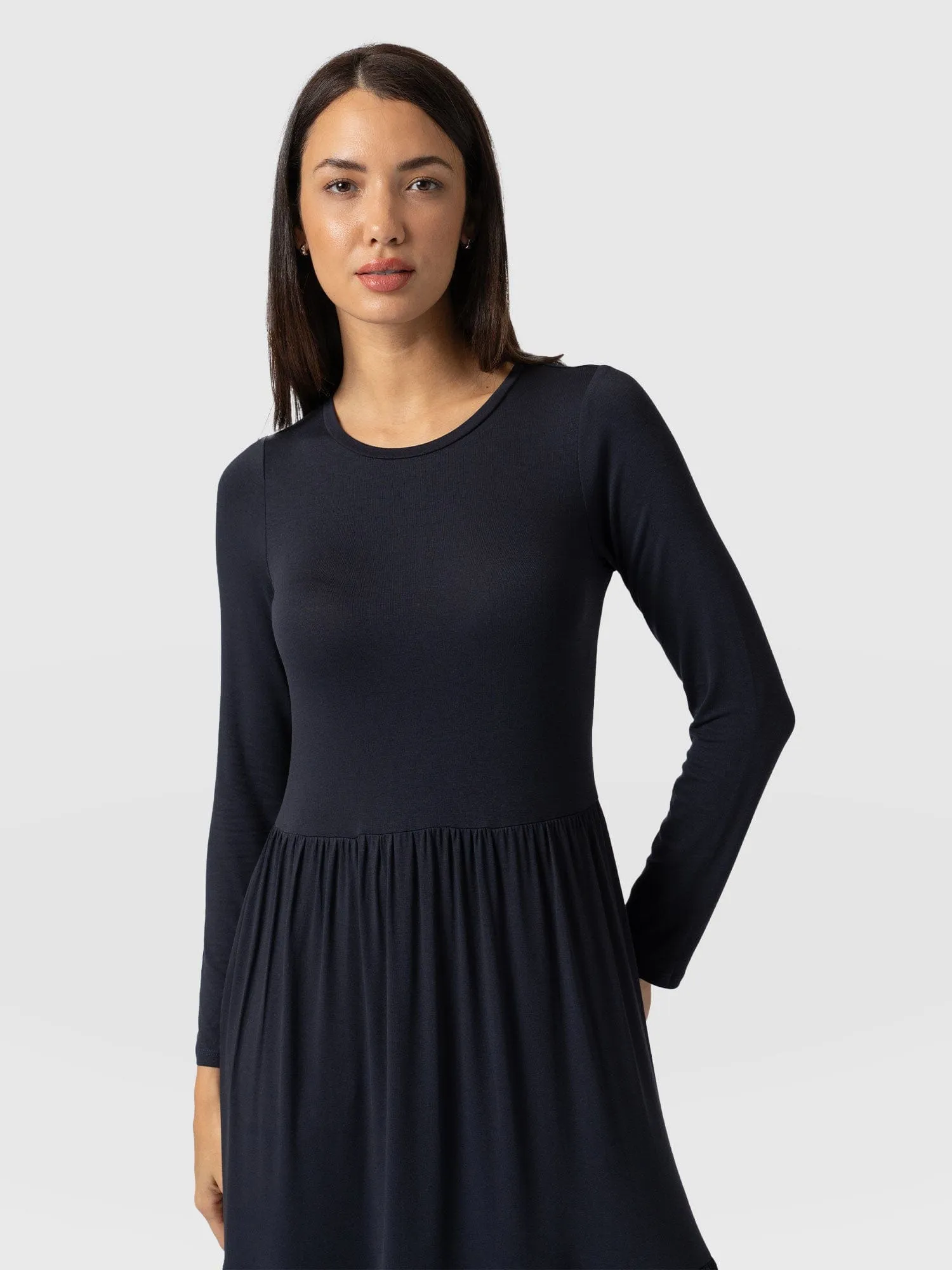 Greenwich Dress Long Sleeve - Navy