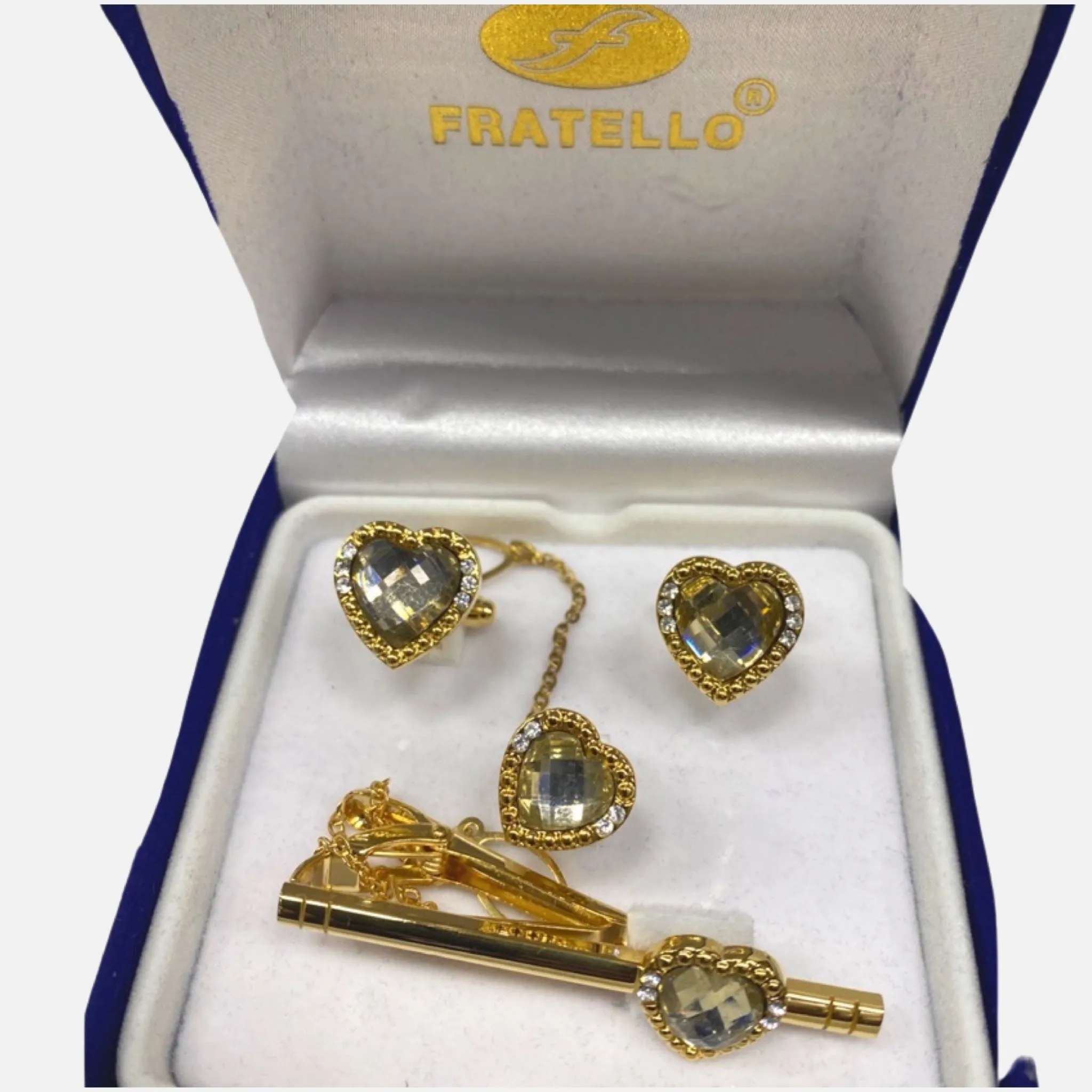 Heart Shaped Cufflink Set