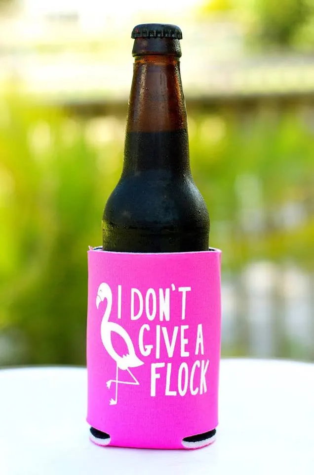 'I Don't Give A Flock' Drink Hugger