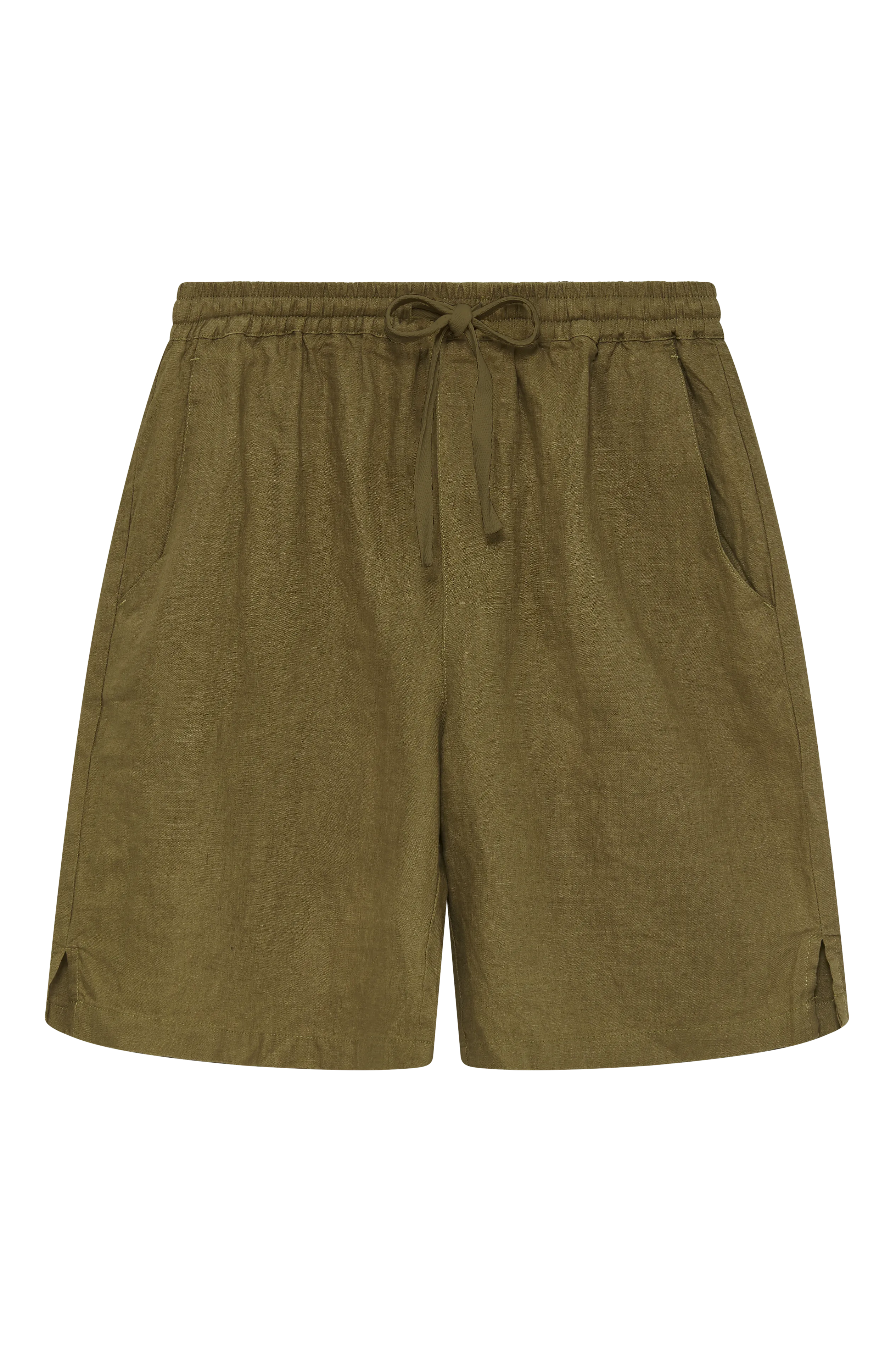 JERRY - Linen Shorts Khaki