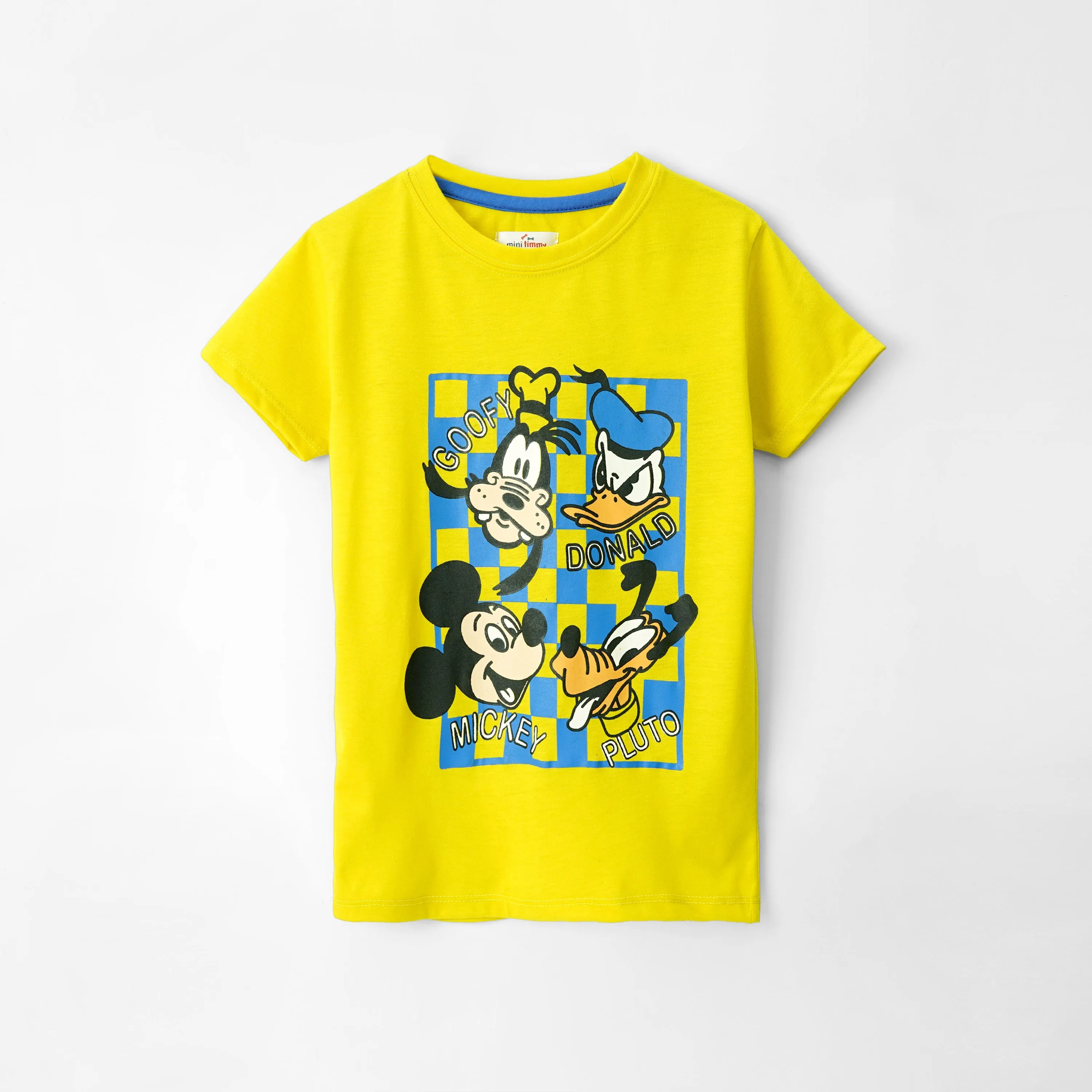 Kids Soft Cotton Graphic Yellow T-Shirt