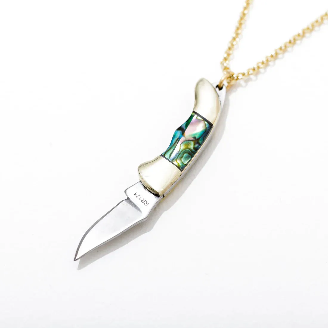 Knife Patterned Necklace