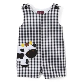 Lil Cactus Gingham Shortalls