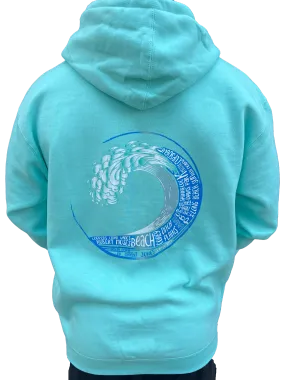 Long Island Strong Beach Wave Hoodie (Mint)