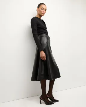 Louise Vegan Leather Skirt