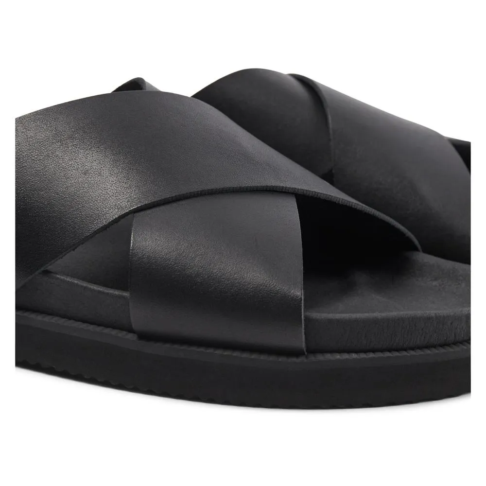 Luma sandal læder - BLACK