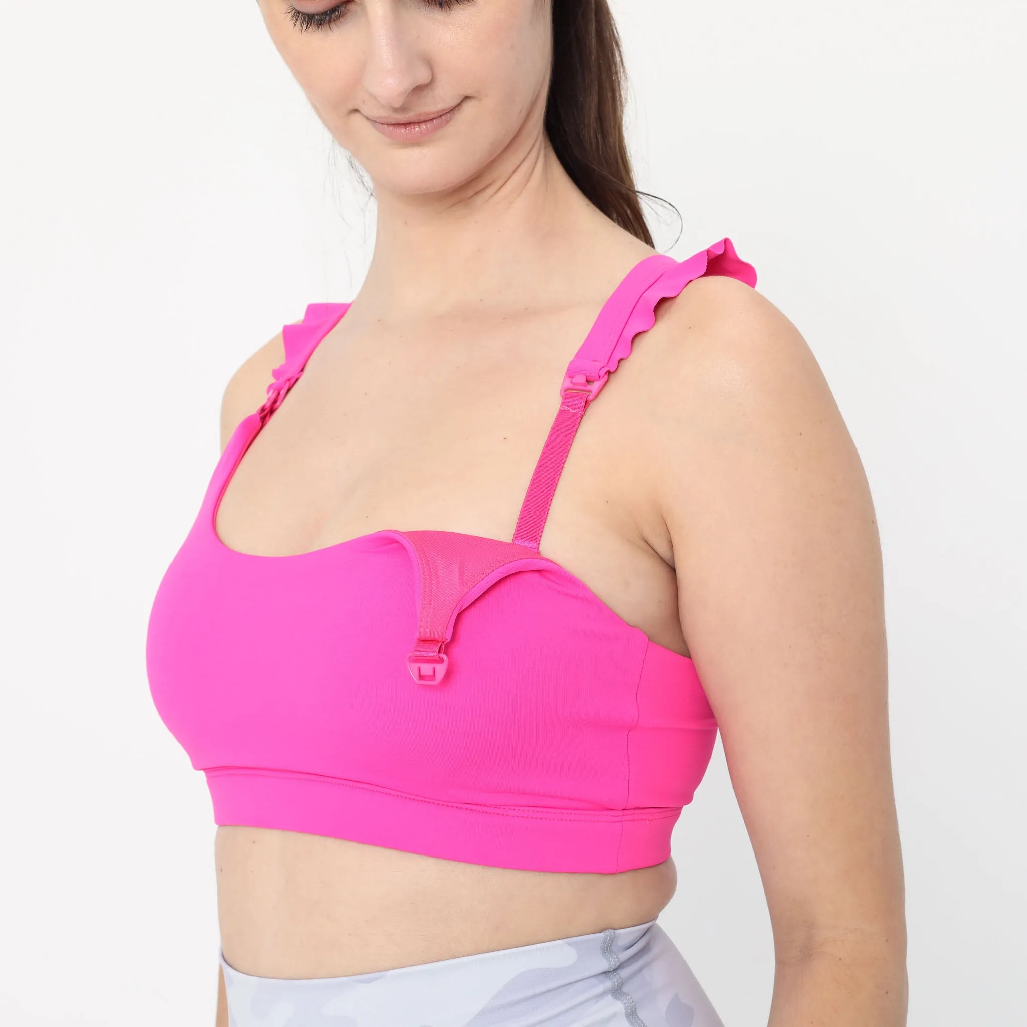 Madison - Medium Support Nursing Sport Bra (Dragon Fruit)