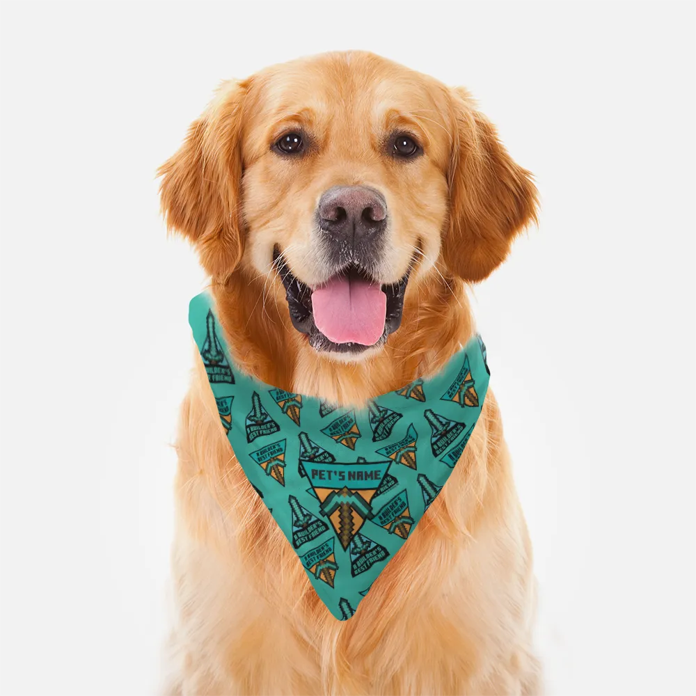 Minecraft A Builders Best Friend Personalized Pet Bandana