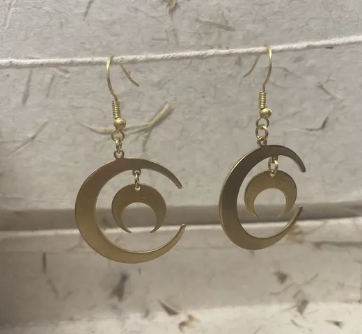 Moon Earrings - Free Gift