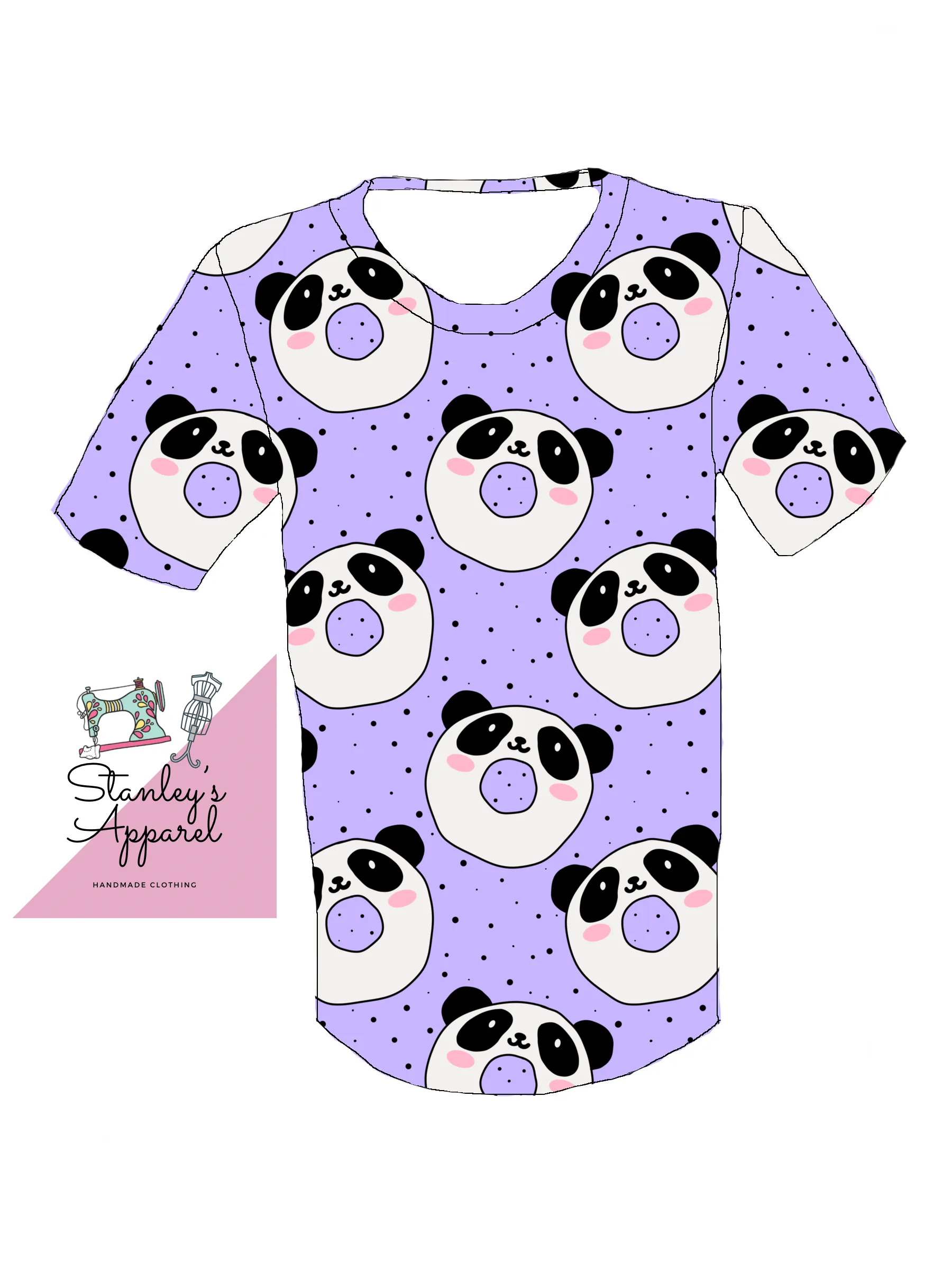 Panda donut T-shirt