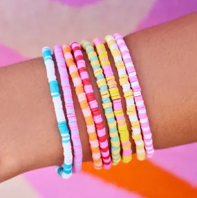 PURAVIDA Vacation Vibes Stretch Bead Bracelets