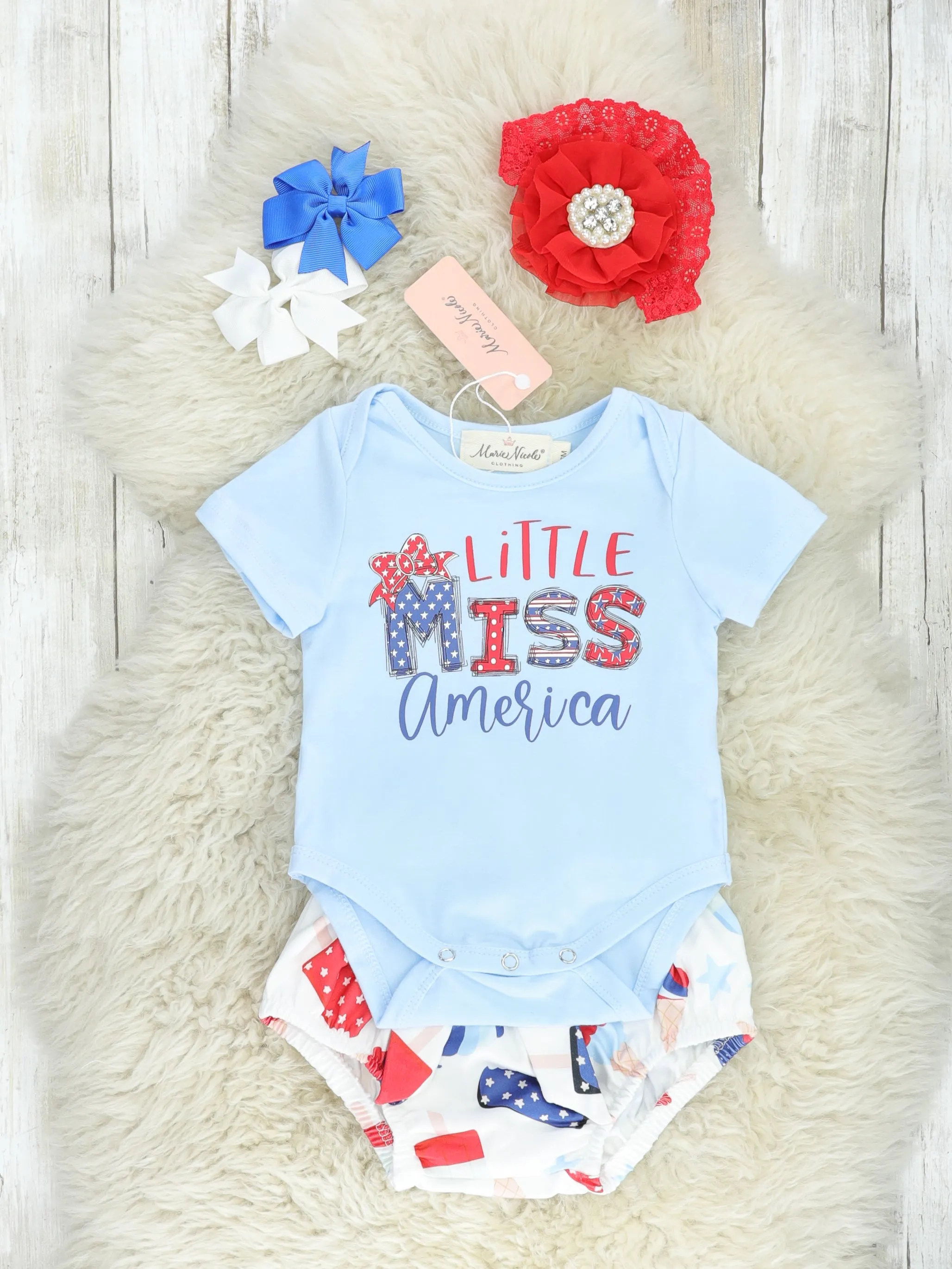 "Little Miss America" Popsicle Bloomers Outfit