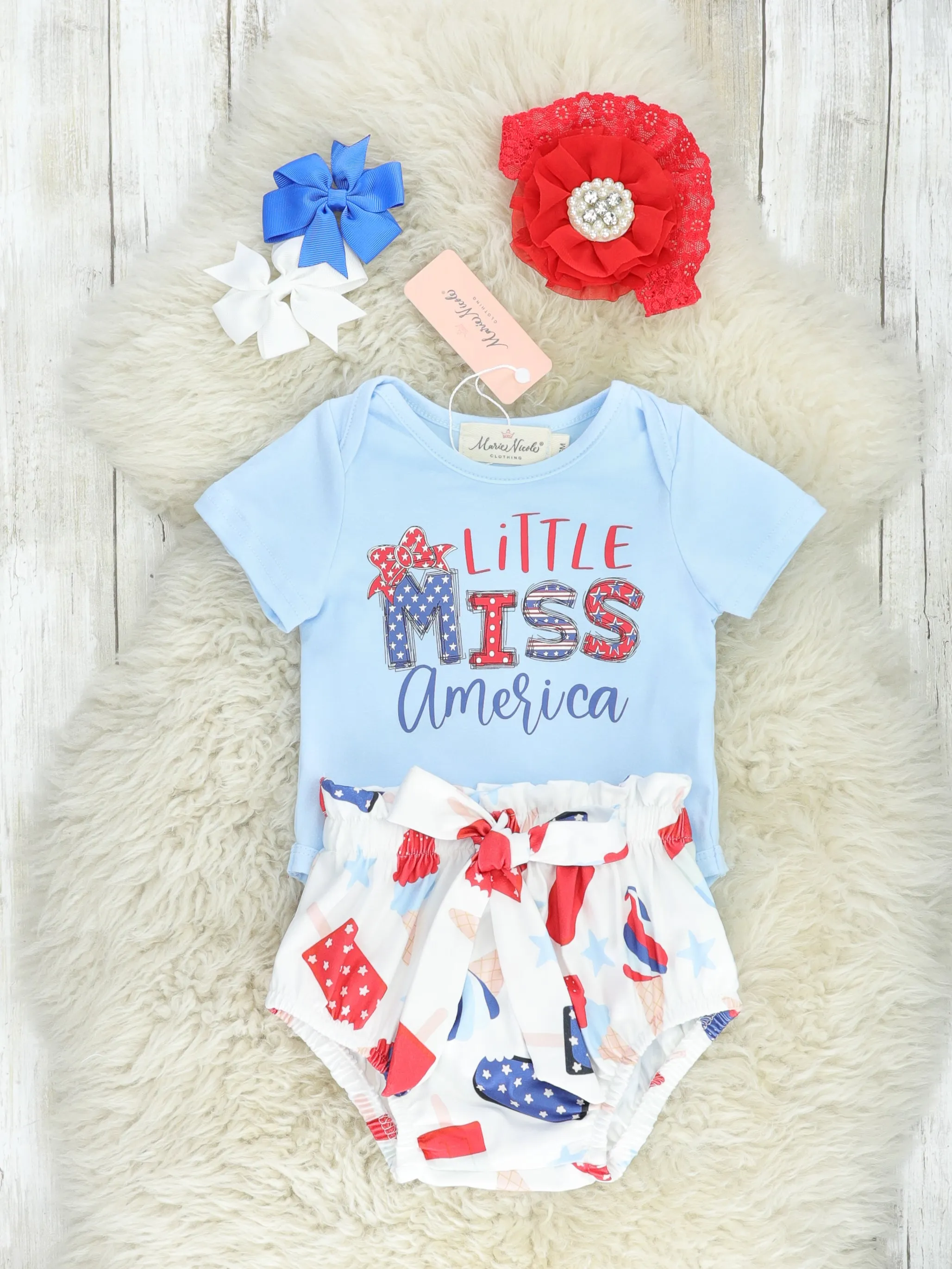 "Little Miss America" Popsicle Bloomers Outfit