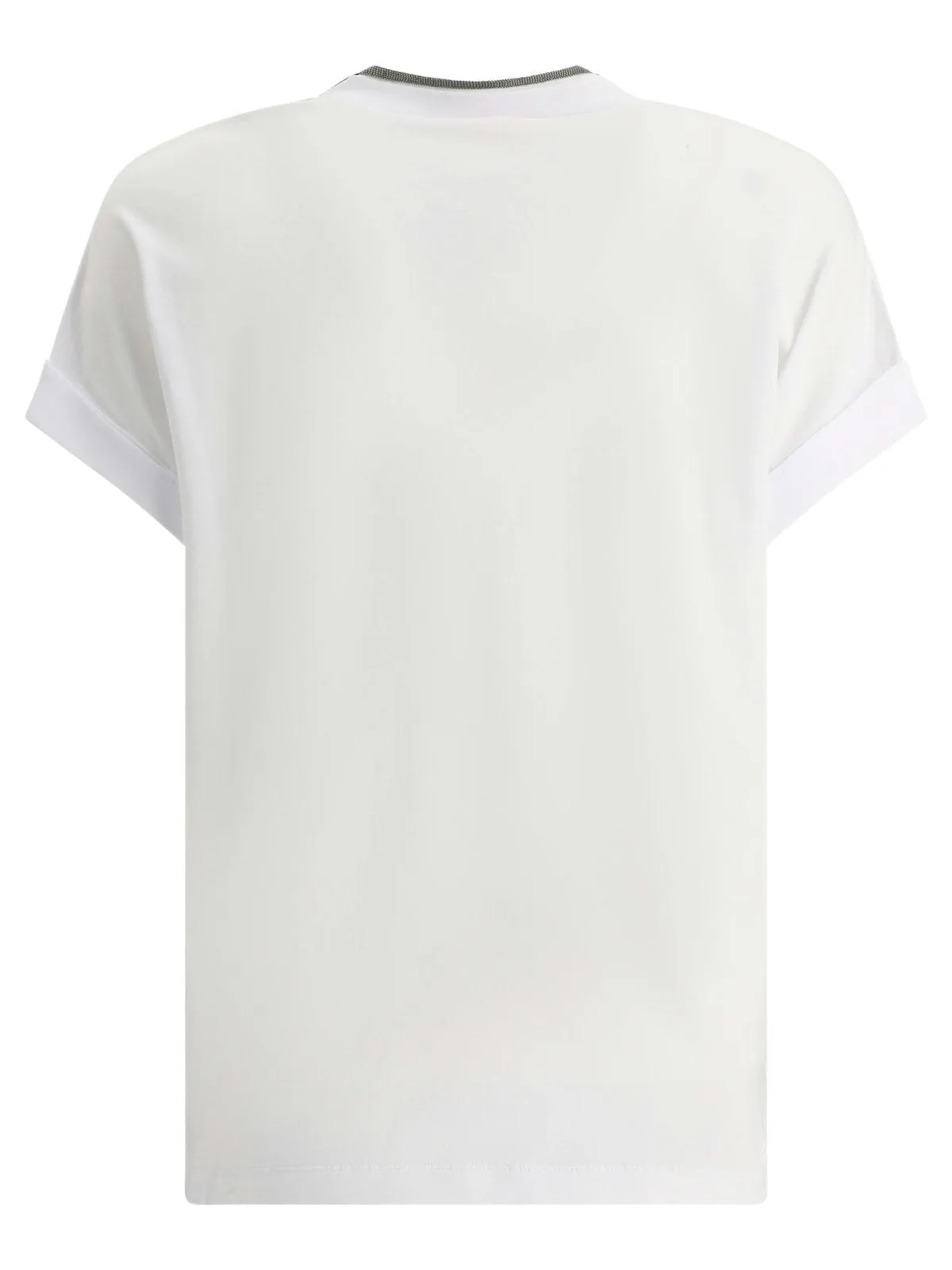 "PRECIOUS NECKLINE" RIBBED T-SHIRT