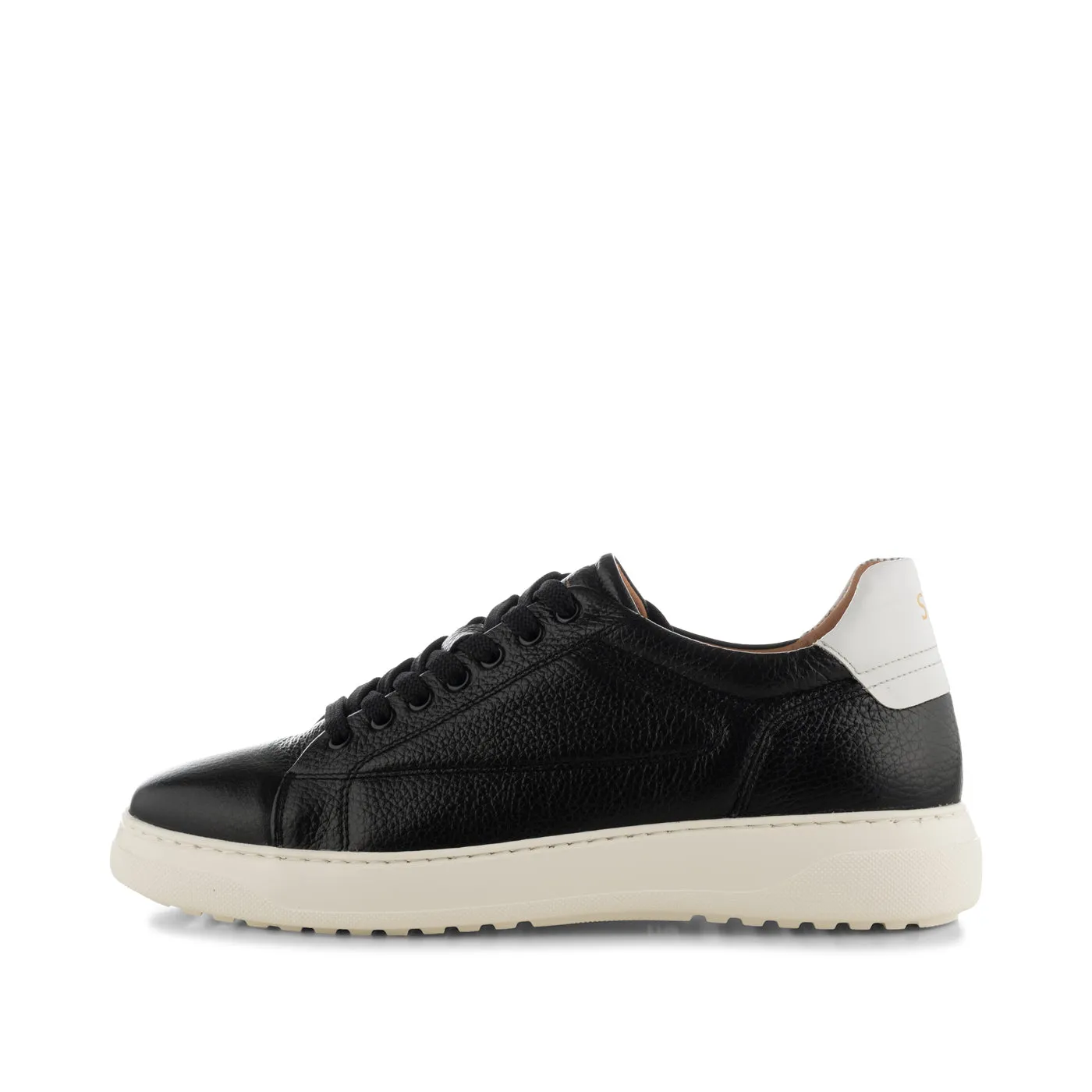 Rune sneaker læder - BLACK / WHITE