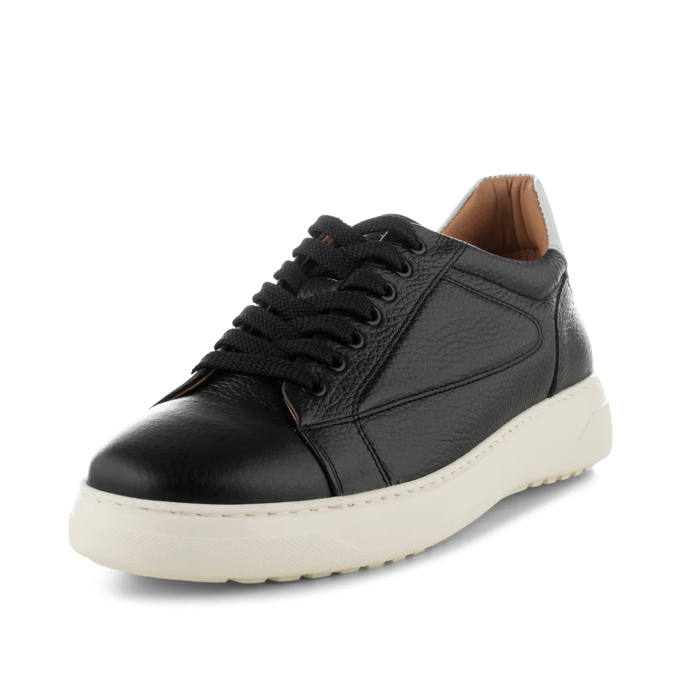 Rune sneaker læder - BLACK / WHITE