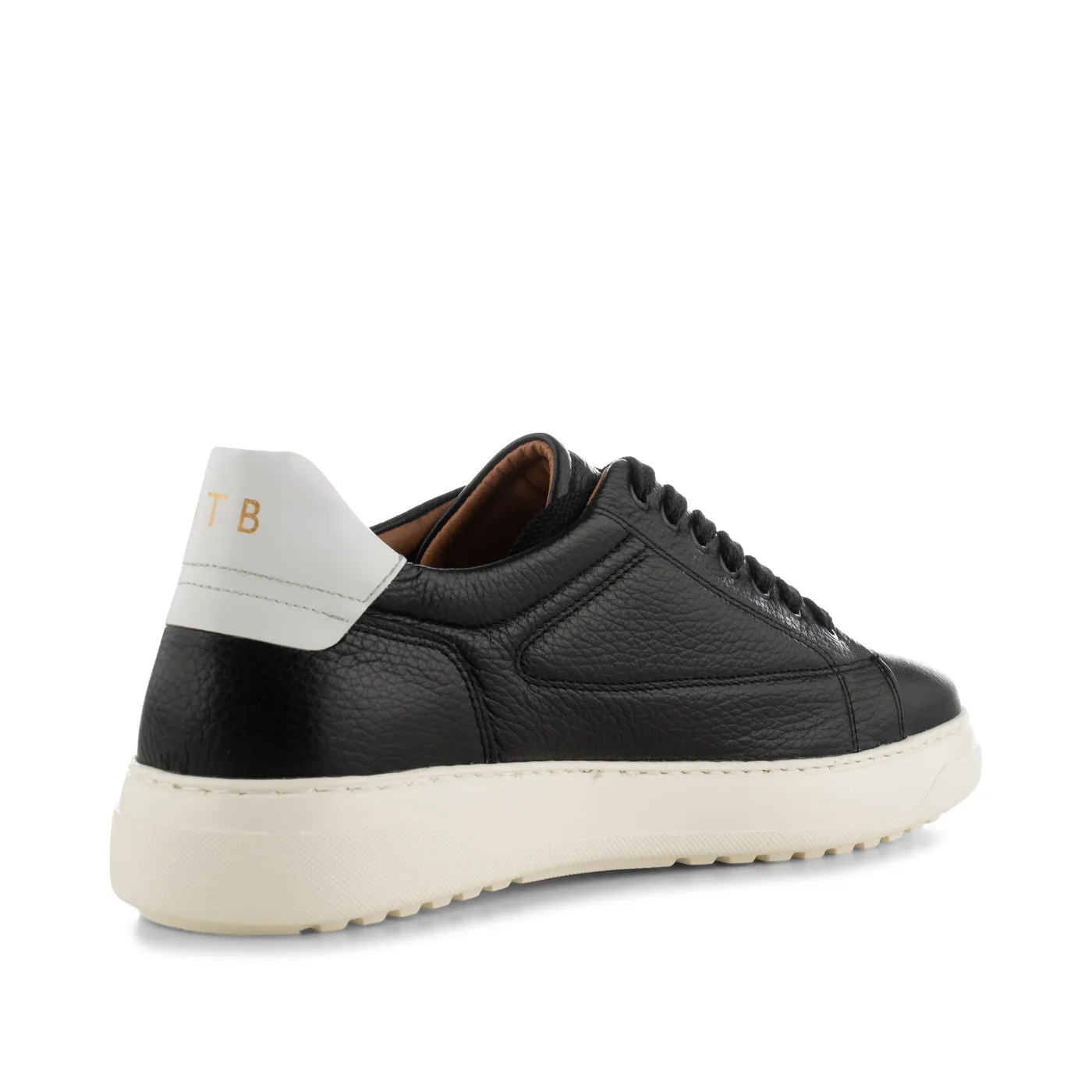 Rune sneaker læder - BLACK / WHITE