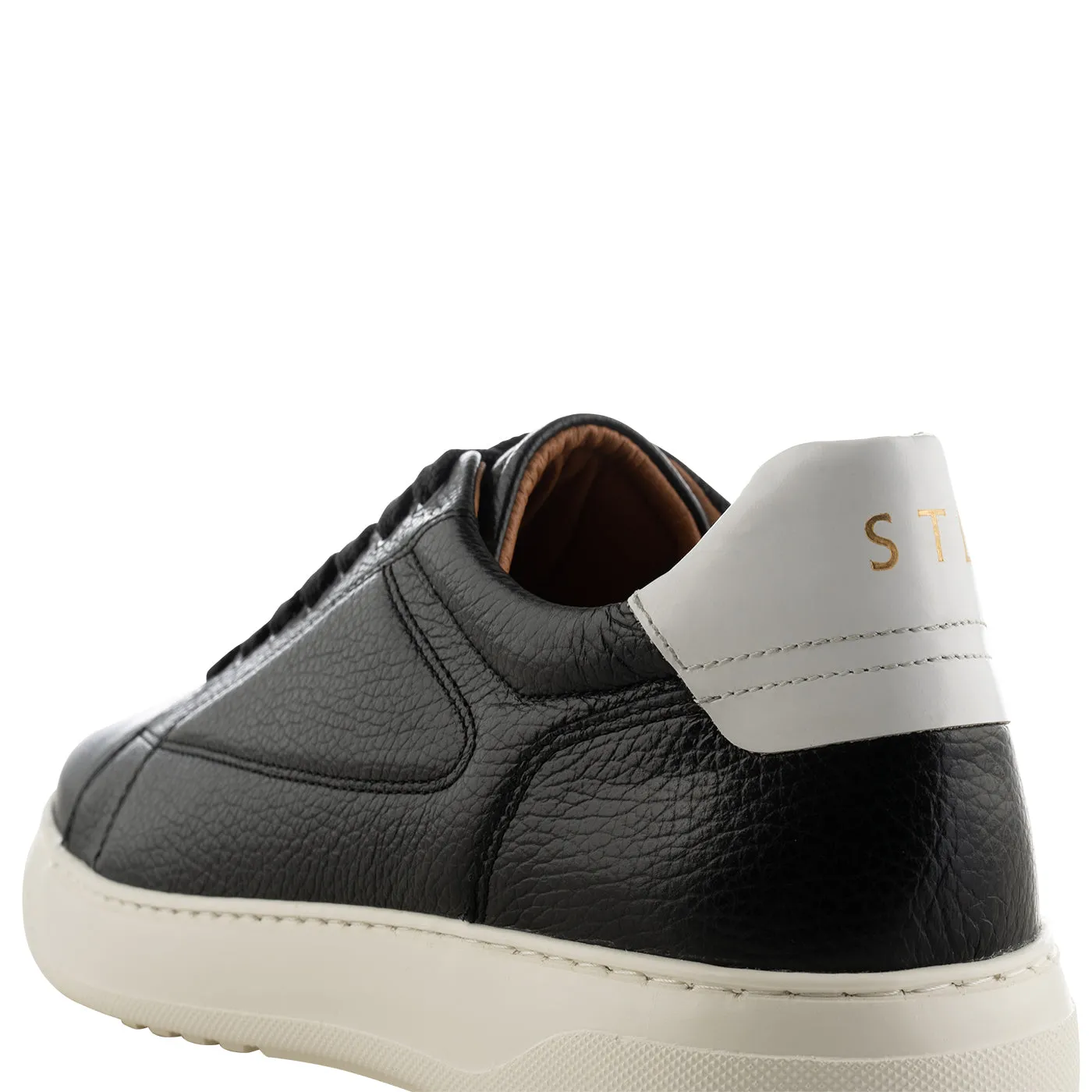 Rune sneaker læder - BLACK / WHITE