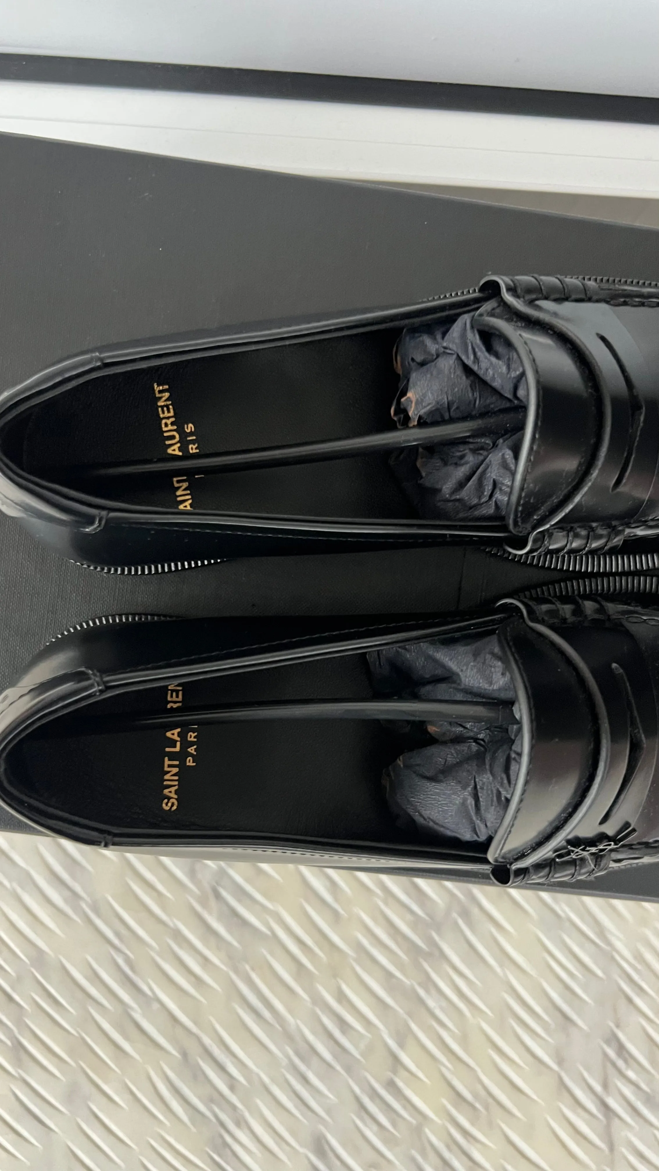 Saint Laurent Le Loafer Chunky Monogram Penny Slippers