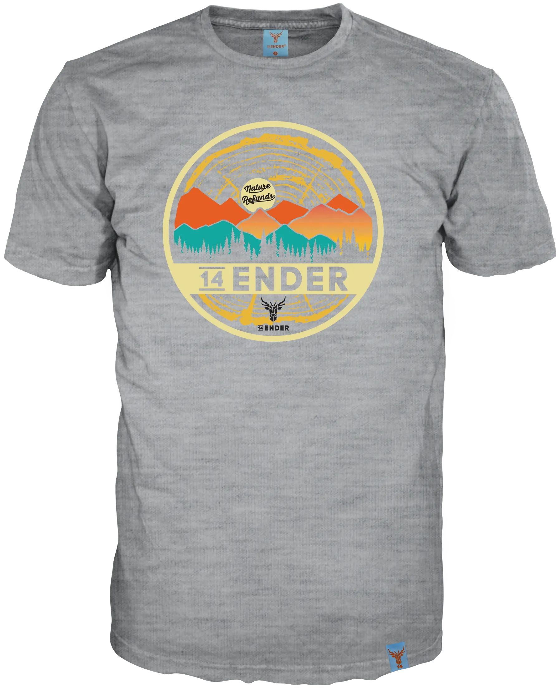 T-Shirt 14Ender® Nature Refunds grey mel