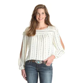 Women's Wrangler Retro  Aztec Print Long Sleeve Top