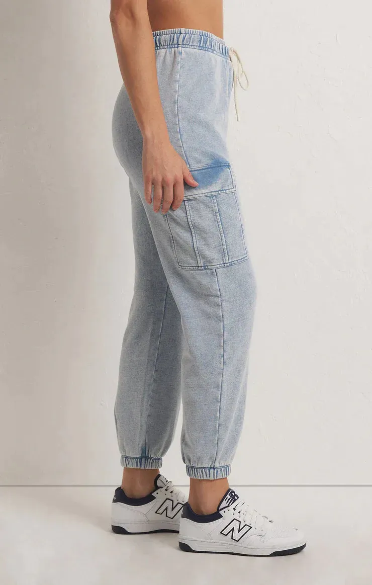 Z Supply Tempo Knit Denim Jogger